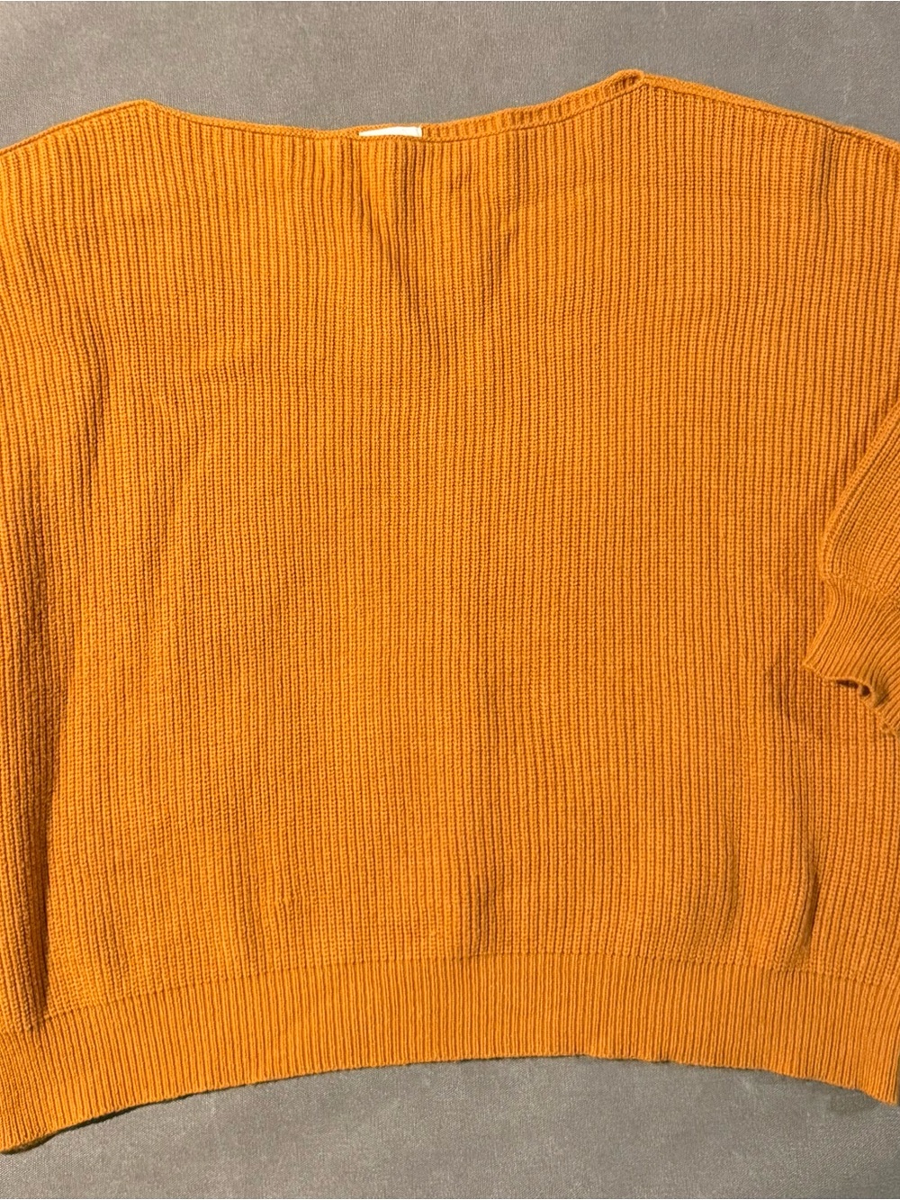 &Merci Orange Boatneck tOversized Sweater